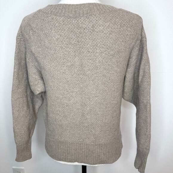 Everlane Recashmere Stoopwafel Crewneck Sweater In Heathered Sand Size Medium - Picture 8 of 13